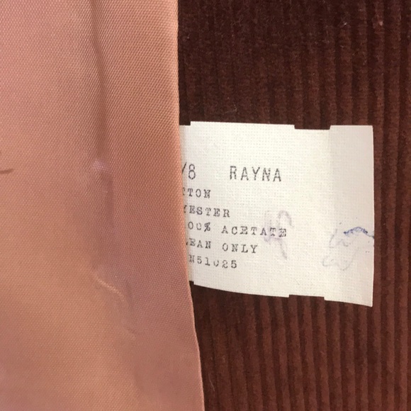 Vintage Oscar de la Renta Brown Corduroy Blazer - Picture 7 of 8